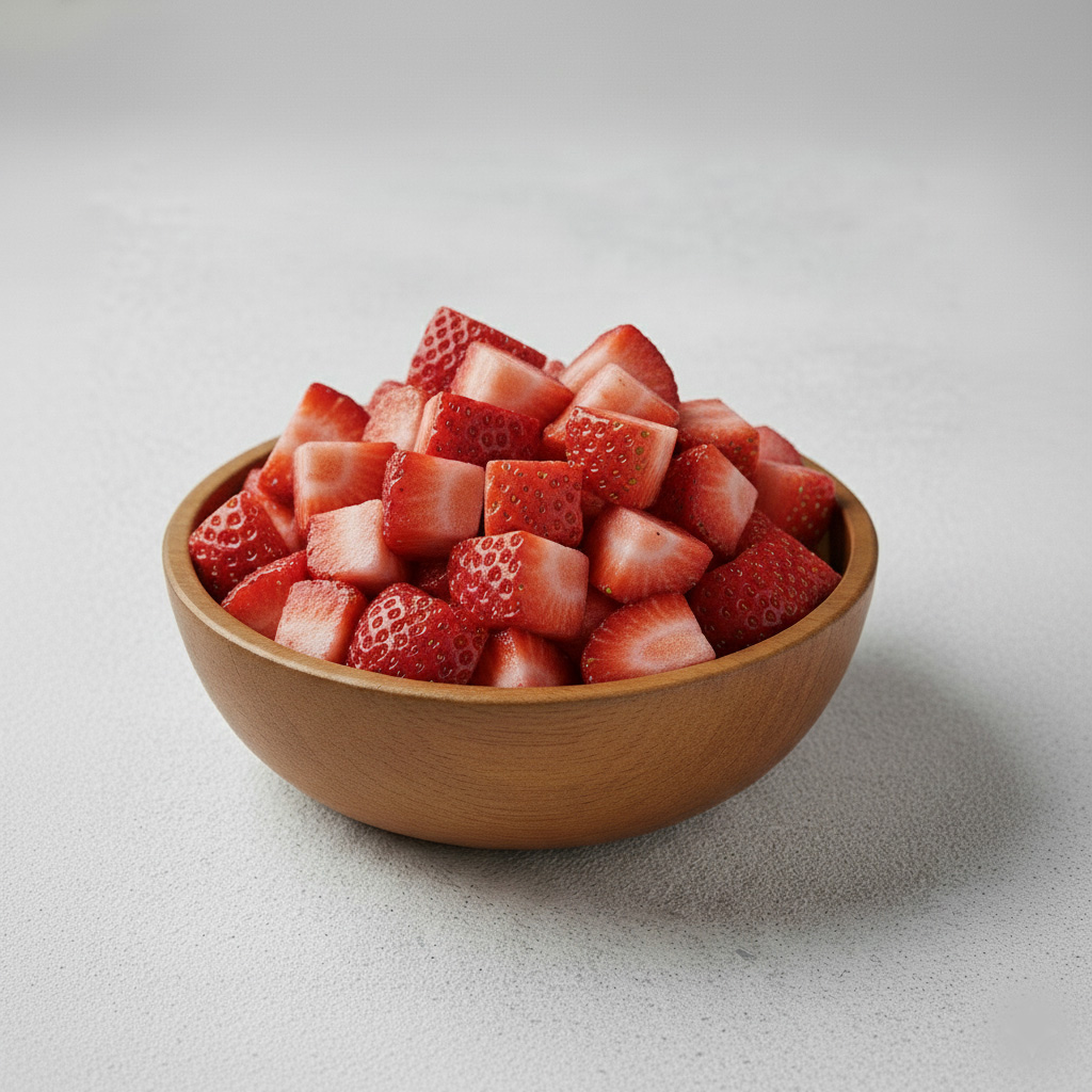 3. diced strawberries (iqf)
